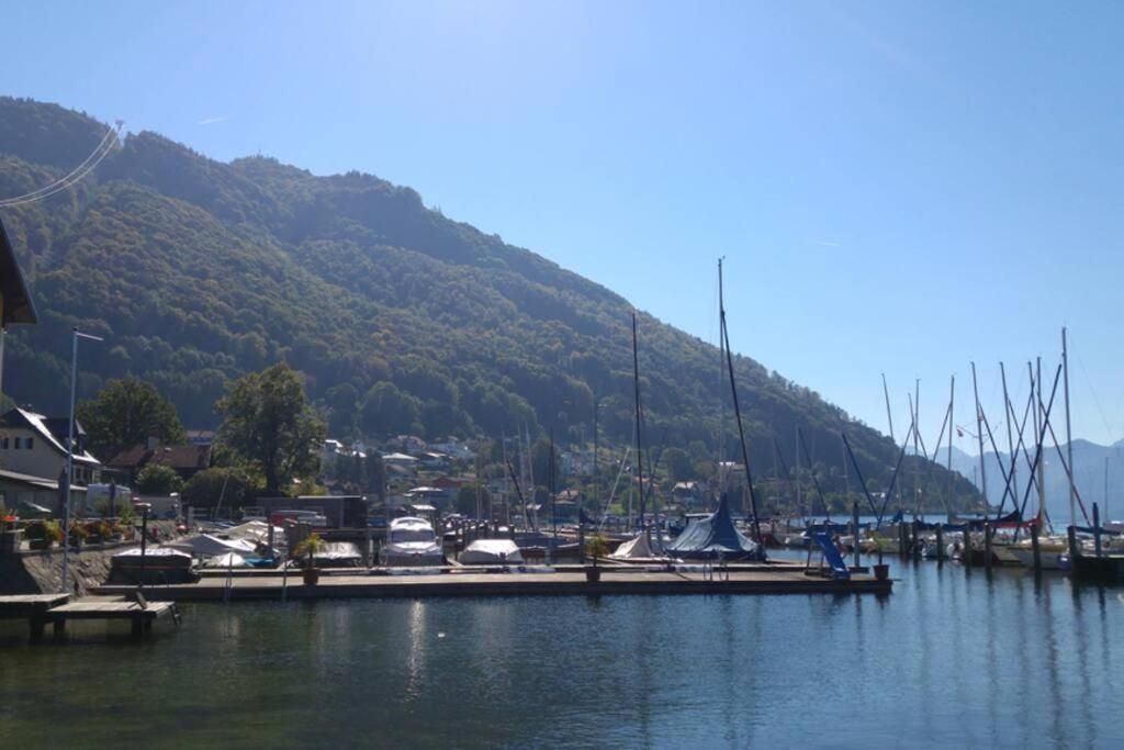 Altstadtwohnung Traunstein Mit Traunseeblick 1A Gmunden Buitenkant foto